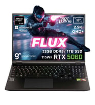 GameRaider FLUX GR16 AMD Ryzen 9-8940HX 32GB DDR5 1TB SSD RTX 5060 8GB 115W 16 inç 2.5K QHD+ 180Hz W11 Home Gaming Laptop