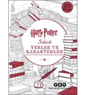 Harry Potter Sihirli Yerler ve Karakterler - Kartpostal Boyama Kitabı