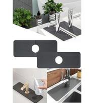 Su Emici Sihirli Lavabo Kenar Matı 38x14cm Mutfak Banyo Musluk Kenarı Matı