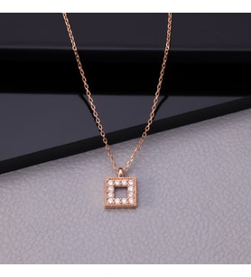 925 Ayar Gümüş Minimalist  Kolye