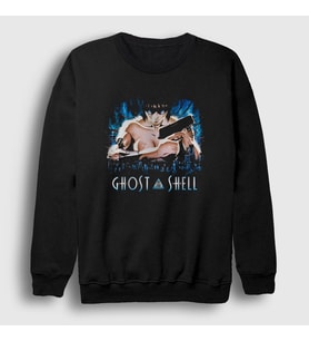 Presmono Unisex Siyah Motoko V2 Ghost In The Shell Sweatshirt 512447tt