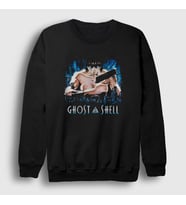 Presmono Unisex Siyah Motoko V2 Ghost In The Shell Sweatshirt 512447tt