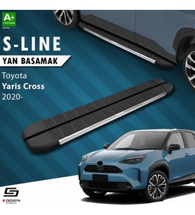 S-Dizayn Toyota Yaris Cross S-Line Krom Yan Basamak 173 Cm 2020 Üzeri A+ Kalite