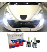 Peugeot RCZ Led Xenon Sis Far Ampulü H8 Duo Yeni Seri Beyaz 2011-2015