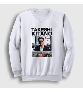 Presmono Unisex Beyaz Beat Takeshi Kitano Sweatshirt 368447tt