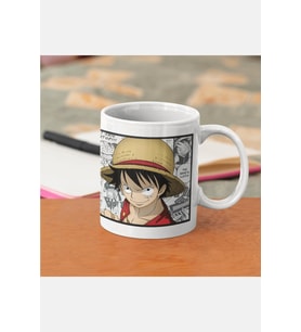 One Piece Luffy Kupa Bardak (Beyaz)