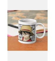 One Piece Luffy Kupa Bardak (Beyaz)