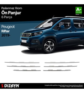 Peugeot Rifter Krom Ön Panjur 6 Prç. 2019 Üzeri