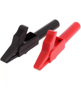 Ic-243B 4Mm Banan Jak Girişli Krokodil Catıı (2Li Takım Siyah-Kırmızı)