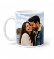 Kişiye Özel Fotoğraflı Kupa, Resimli ve İsimli Baskılı Porselen Kahve Kupası 300 ml