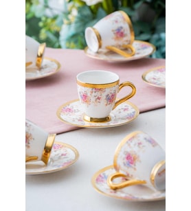 Acar Francis 6 Kişilik Kahve Fincanı Takımı 90 ml HXF-06919