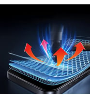 iPhone 15 Pro Max Ekran Koruyucu Rika Premium Kırılmaz Cam Parmak İzi Yapmaz (Siyah)