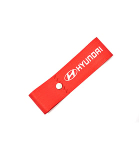 hyundai ön tampon ve arka tampon uyumlu süs - kırmızı logo markalı 2 adet tuning modifiye aksesuar