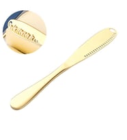 Çelik Gold Renk Delikli Tereyağ Kaşar Krem Peynir Sürme Kahvaltı Bıçağı cin617sr