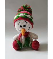 Ponçik Kardan Adam Amigurumi Organik Oyuncak