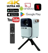 4K Ultra HD Taşınabilir Android Projektör, Ev ve Ofis İçin Çoklu Medya Projektörü