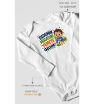 Dedemin mirasını yemeye geldim! Uzun Kollu Çıtçıtlı Bebek Body