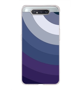 Samsung Galaxy A80  Kapak Renk Cümbüşü Tasarımlı Şeffaf Silikon Kılıf