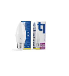 Redeem Plus C37S E27 Mum Ampul, Titreşimsiz, Göz Konforu, 590 Lümen, Ilık Beyaz, 3000 Kelvin
