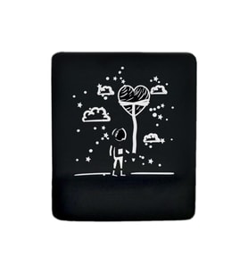 Astranot Siyah Bilek Destekli Mouse Pad