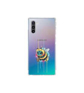 Samsung Galaxy Note 10 ile uyumlu Splash arı tasarımlı şeffaf silikon kılıf
