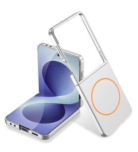 Galaxy Z Flip 8 Kılıf Wireless Şarj Özellikli Zore Kıpta M-safe Kapak