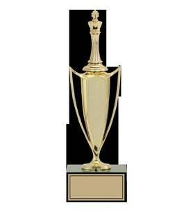 ODAK KUPA - Figürlü Kupalar - Satranç Figürlü Kupalar FG-039 A - 31 cm