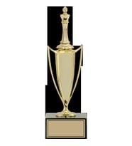 ODAK KUPA - Figürlü Kupalar - Satranç Figürlü Kupalar FG-039 A - 31 cm