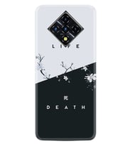 INFINIX Zero 8 Kılıf Resimli Silikon Kılıf Life and Death 1339