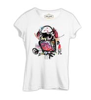 All Owl - Baykuş Beyaz Kadın Tshirt