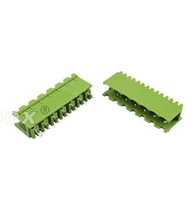 7 Pin Geçmeli Klemens 180' Erkek 5.08mm Yeşil