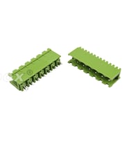 7 Pin Geçmeli Klemens 180' Erkek 5.08mm Yeşil
