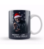 Jeff Goldblum Merry Uh Christmas Kupa Bardak Porselen