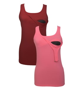 LuvmaBelly MYRA1505_1507 Emzirme atlet seti (Kırmızı)
