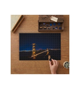Golden Gate Köprüsü Tasarımı 240 parça Ahşap Puzzle Ahşap Kutuda MP01042
