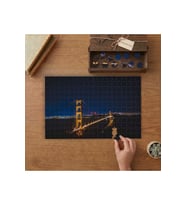 Golden Gate Köprüsü Tasarımı 240 parça Ahşap Puzzle Ahşap Kutuda MP01042