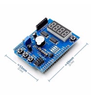 Multi Çok Fonksiyonlu Arduino Shield 7 Segment Buzer Button Pot