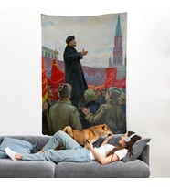 Sovyet lideri Vladimir Lenin Duvar Örtüsü-7888