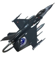 F-16C MAKET MONTAJLI 113 FILO ( CEYLAN 1 ) (Gri - Siyah)