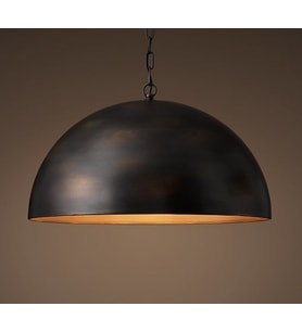 mylights vintage zincirli metal sarkıt avize  40 cm cap  bakır fırcalanmış   (Siyah)