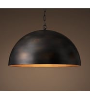 mylights vintage zincirli metal sarkıt avize  40 cm cap  bakır fırcalanmış   (Siyah)