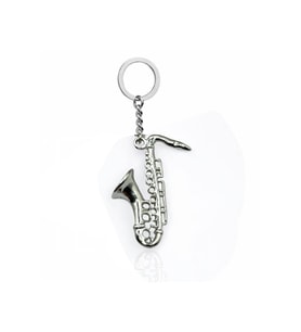 Saksafon Figürlü Unisex Metal Anahtarlık – Caz ve Müzik Tutkunlarına Özel Aksesuar