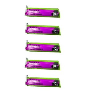 Arma Jumbo Boy 90 Lt. Mavi Çöp Torbası Poşeti - 80 x 110 Cm / 10 Adetlik 5 Rulo