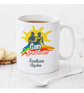 Can Dostum İsme Özel Kupa Bardak