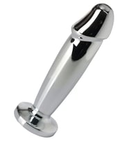 Fastieshop Şarjlı Titreşimli Çelik  Plug 12 cm (Metal)