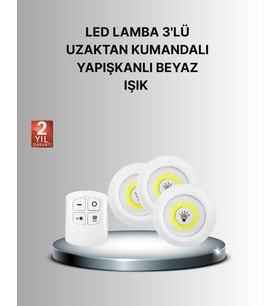 Dekoratif Ve Pratik 3’lü Kumandalı Spot Led Aydınlatma