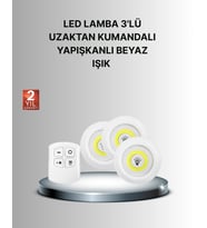 Dekoratif Ve Pratik 3’lü Kumandalı Spot Led Aydınlatma