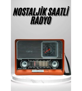 Nostaljik Vintage Radyo Taşınabilir Bluetooth Bağlantılı Hoparlör Radyo