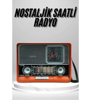Nostaljik Vintage Radyo Taşınabilir Bluetooth Bağlantılı Hoparlör Radyo