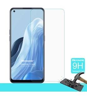 Microsonic Oppo Reno 7 4G Tempered Glass Cam Ekran Koruyucu (Renksiz)